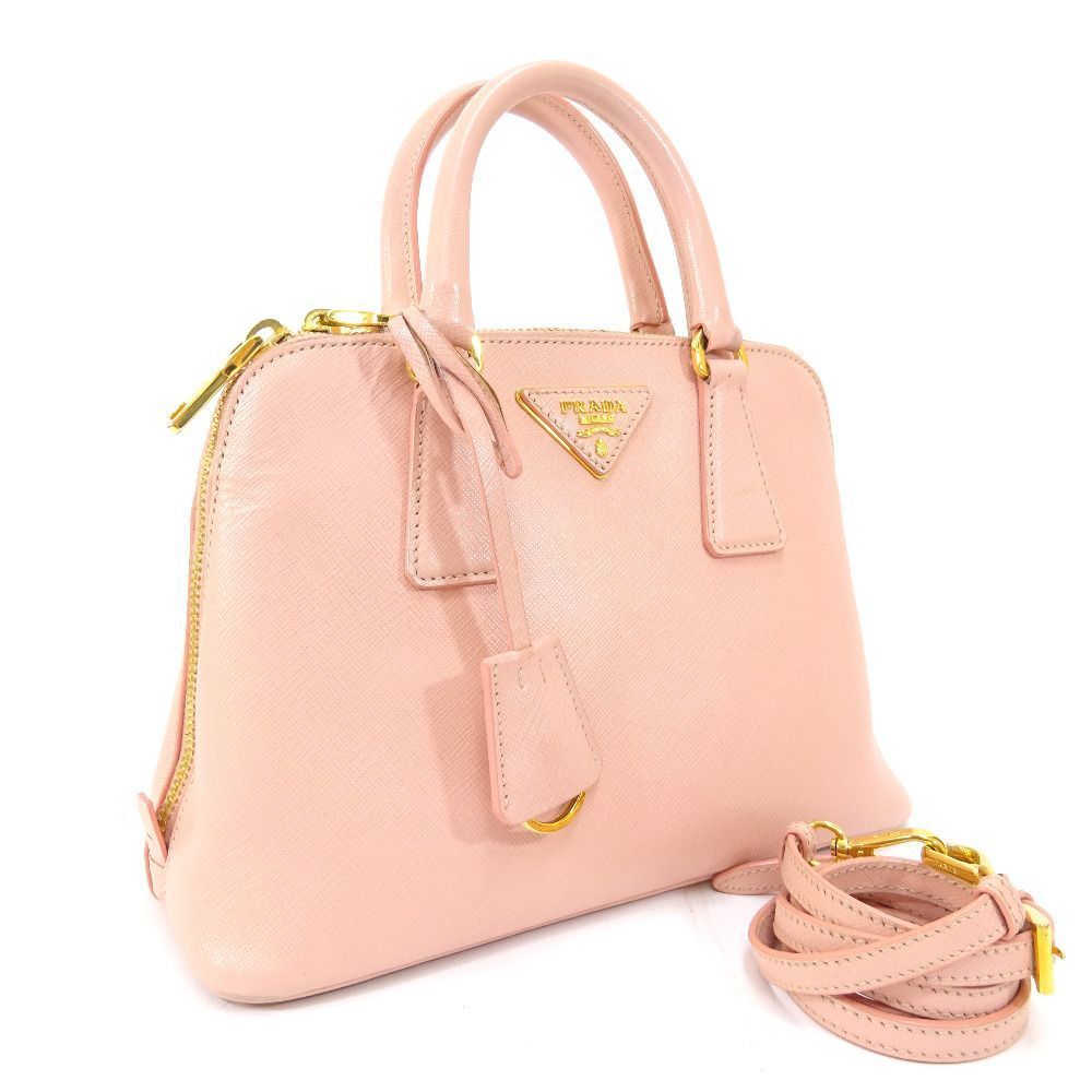 Prada Saffiano Leather Handbag Pink - Picture 2 of 9